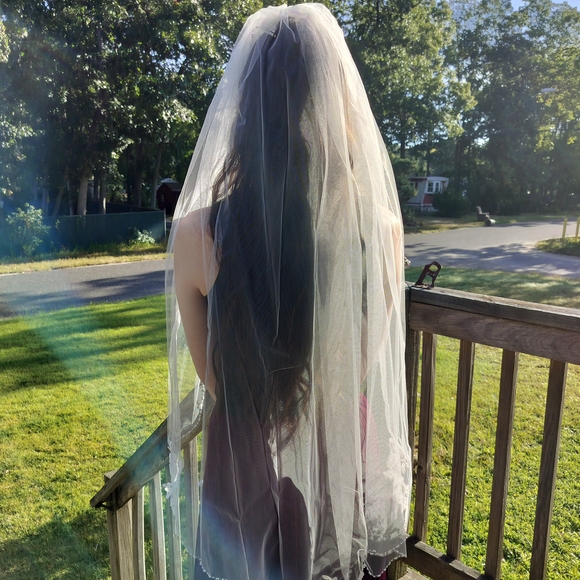 Elegant Ivory Bridal Veil - Picture 1 of 5
